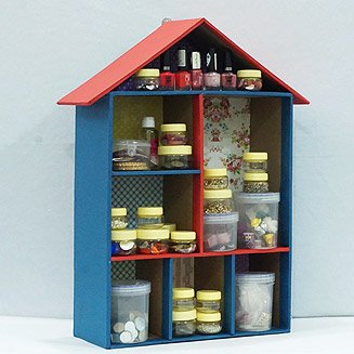 House Shaped Organizer from Cardboard