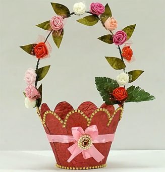 Paper Gift Basket Making